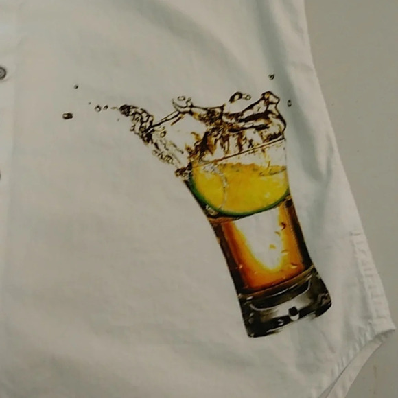 ROBERT GRAHM LIME TEQUILA BUTTON DOWN, SHORT SLEEVE SHIRT - Picture 7 of 11